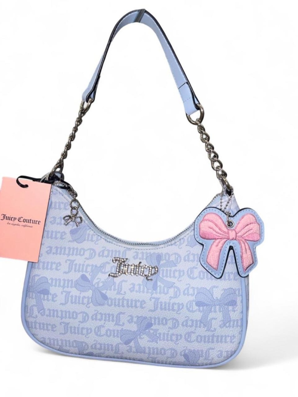 Juicy Couture “Simply Sweet Bow Shoulder Bag”, blue